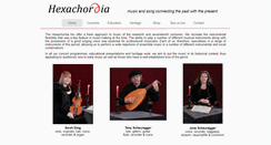 Desktop Screenshot of hexachordia.com